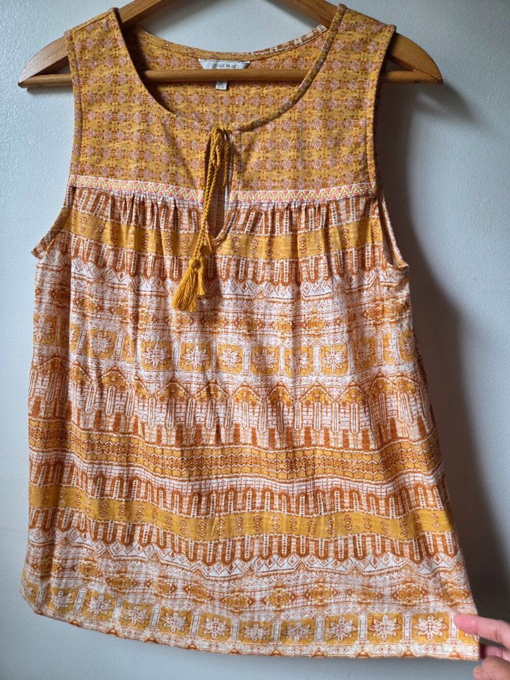 EUC LIKE NEW LUCKY BRAND BOHO PRINT TANK TOP SIZE M